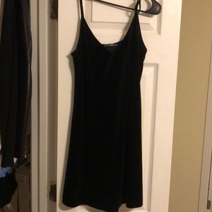 Black velvet dress
